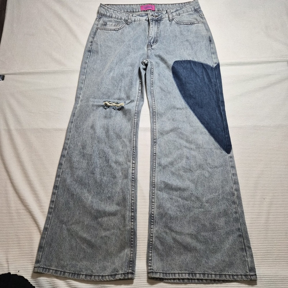 Telepatia Wide Leg Bootcut Heart Design Size‎ 9/29